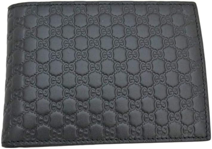 Amazon グッチ Gucci メンズ Ggシグネチャーレザー 二つ折り財布 コインケース付 黒 Gucci 並行輸入品 Gucci グッチ 財布