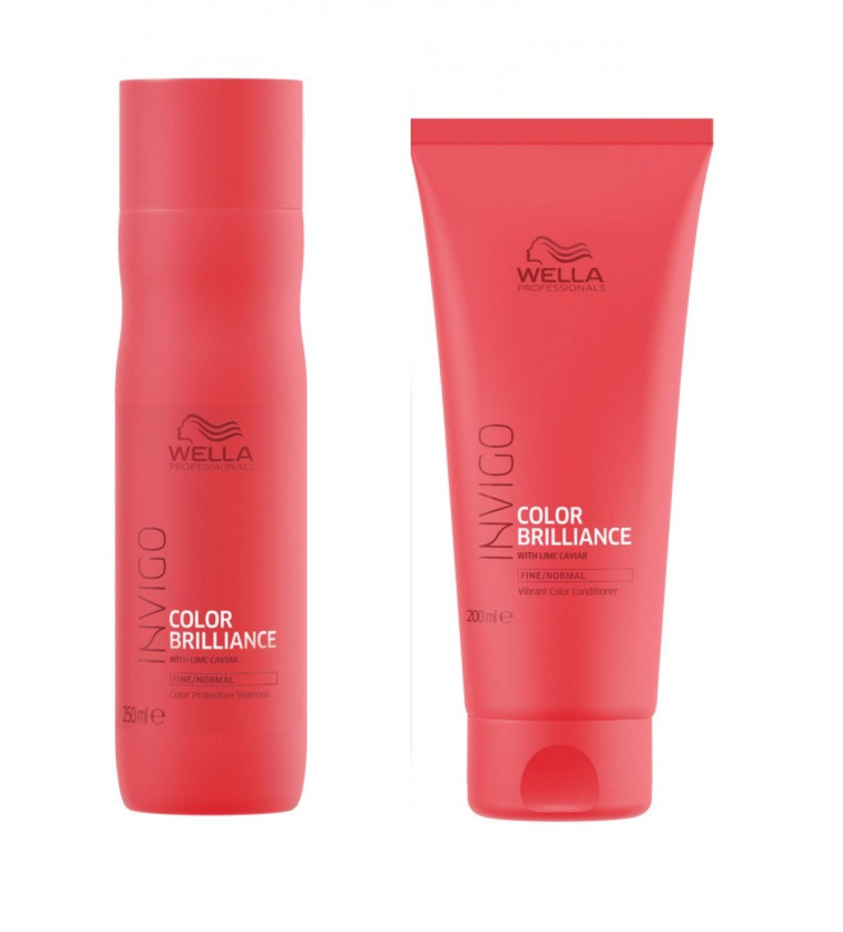 Wella INVIGO Color Brilliance Color Protection Fine/Normal Shampoo 300ml and Vibrant Color Conditioner 200ml