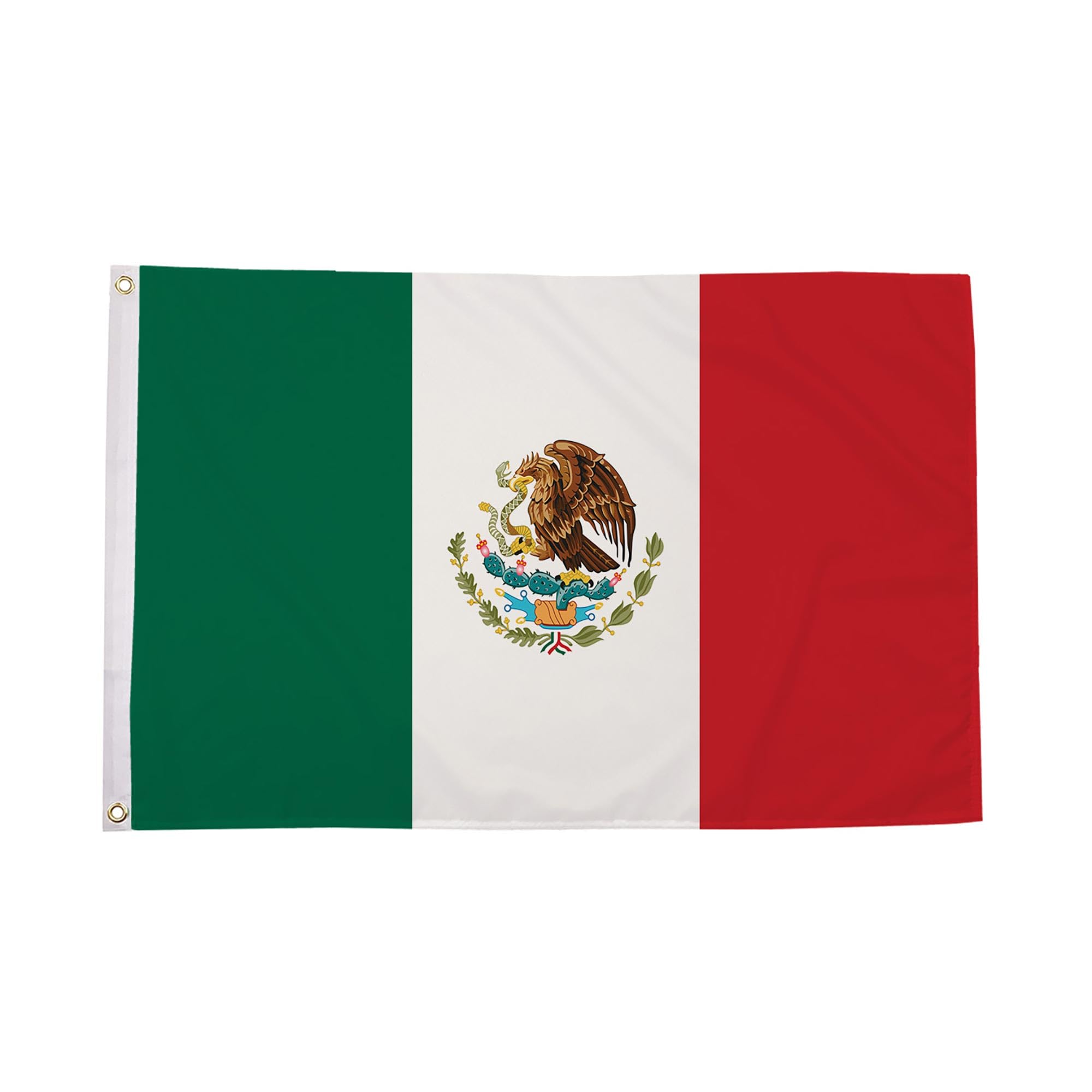 Flagmax Mexican Flag 5ft x 3ft Mexico National Flag with Eyelets Durable Polyester Banner for Indoor and Outdoor Display Cultural Events Celebrations Sports and Home Use