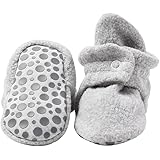Zutano Boys' Cozie Fleece Baby Booties with Grippers