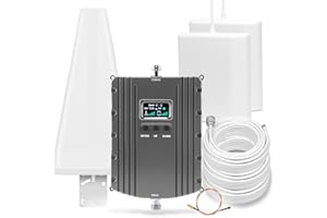 YZXTCALL Cell Phone Booster for Home & Multi-Room, Cell Phone Signal Booster with 2 Indoor Panel Antennas for Band 66/2/4/5/12/17/13/25,Up to 8000 Sq.Ft,Boost 4G 5G LTE Data for All U.S. Carriers, FCC Approved