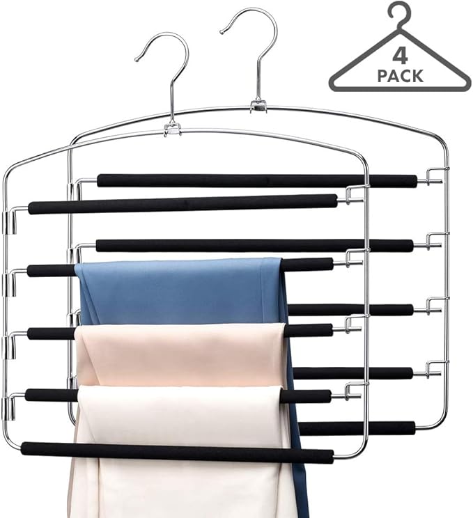 Magic 5Tiers Multi Pants Hangers Smart Closet Saver Pack