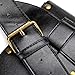 Steampunk Hiking Waist Bag Dark Brown Women's Multifunction Fashion Trumpet Postman Messenger Bag Men Belt Bag Mobile Phone Outdoor Bag (Black)