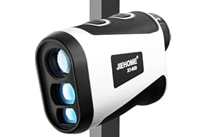 JIEHOME X1 Golf Rangefinder with Slope, Flagpole Lock and Vibration, 660/1100YDS Laser Rangefinder for Golfing & Hunting, Rechargeable Laser Range Finder Distance Measuring with High-Precision