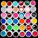 ReNext 36 Colors Solid Pure Mix Color UV Builder Gel Acrylic Set for Nail Art Tips