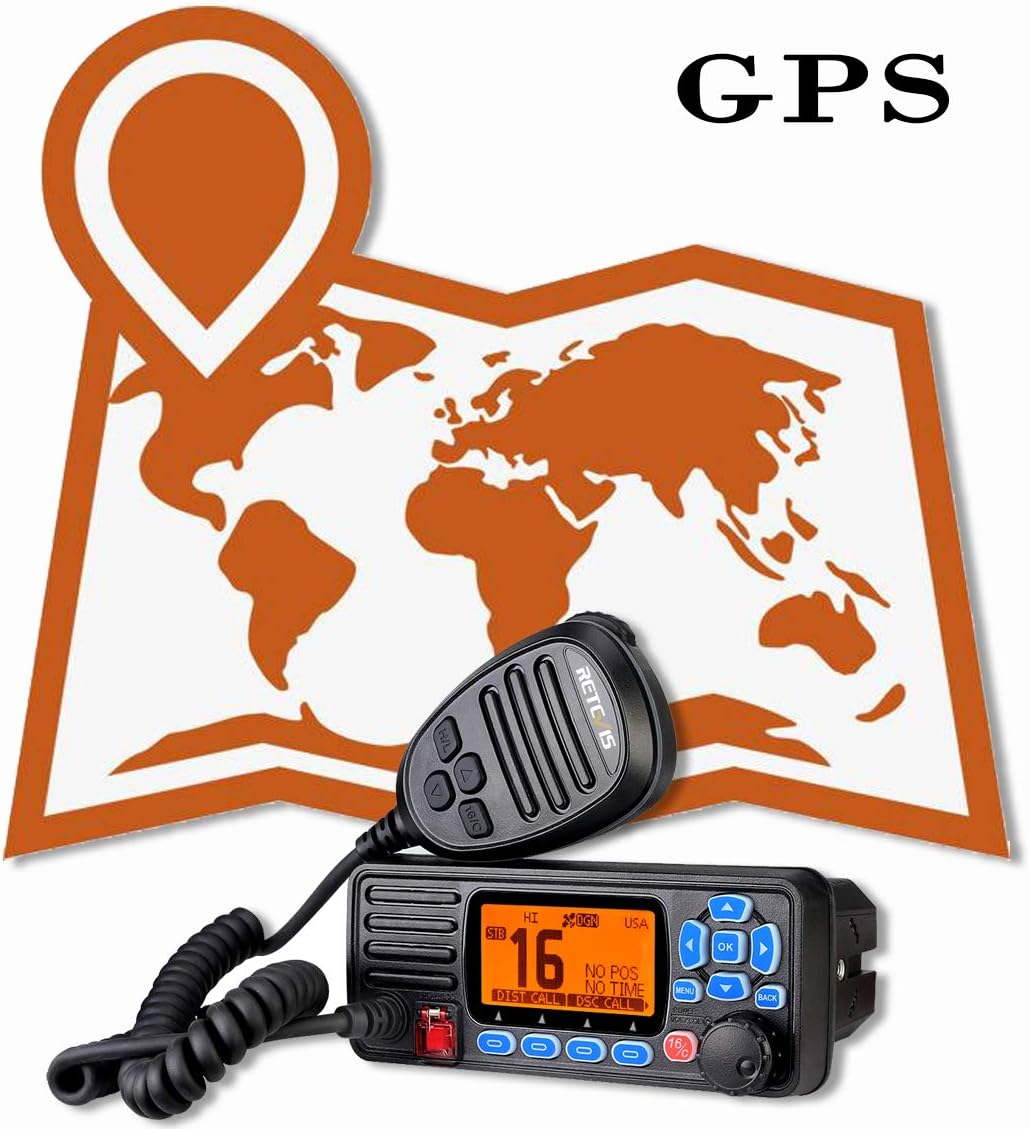 Retevis RA27 Marine Transceiver, IP67 Waterproof Marine Radio, Buil-in DSC/GPS - Image 4