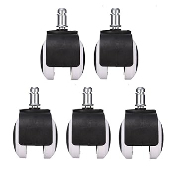 Walmeck 5pcs 2 1 5 Heavy Duty Office Chair Caster Wheel Swivel