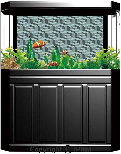 Amazon Com Aquarium Decoration Background Modern Maze Style