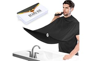 PLACHIDAY Beard Bib Beard Apron Gifts for Men,Beard Trimming Catcher Bib, Dad Fathers Day Anniversary Valentines Day,Christmas gifts,Best Gifts