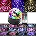 KOOT Disco Lights Bluetooth Speaker Sound Activated Party Light with Remote Control LED DJ Strobe Bar Club Stage Dance Light for Kid Room Party Wedding Birthday