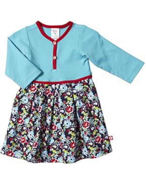 Unisex Baby Oopsie Daisy Pleats Dress (Baby) - Navy
