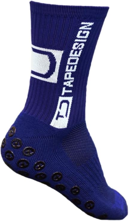 Anti Slip Tape Design Socks Blue White Blue White Uni Amazon Co Uk Clothing