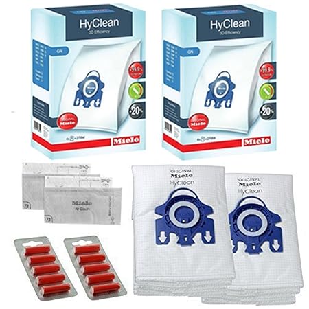 Miele Staubbeutel GN, Original HyClean + Filter (2 Schachteln + 10 Lufterfrischer)