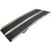 ThunderBay Portable 5FT Wheelchair Ramp Non-Slip Aluminum Folding Handicap Ramp, Door Threshold Wheelchair Ramps for Home, Wheel Chair Ramp for Home Steps, Doorways, Curbs, Stairs
