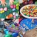 Water Beads Pack - Rainbow Mix Jelly Growing Beads Toy Set - 90g Small Beads, 90g Jumbo Big beads, 24 Ocean Animals, 6 Balloons, Sensory Toy Playset for Orbeez Beads, Plants, Home Decor, Party Favors