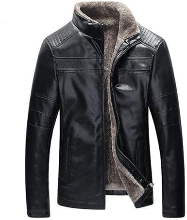 West Louis Men's Leather Jacket Modern 