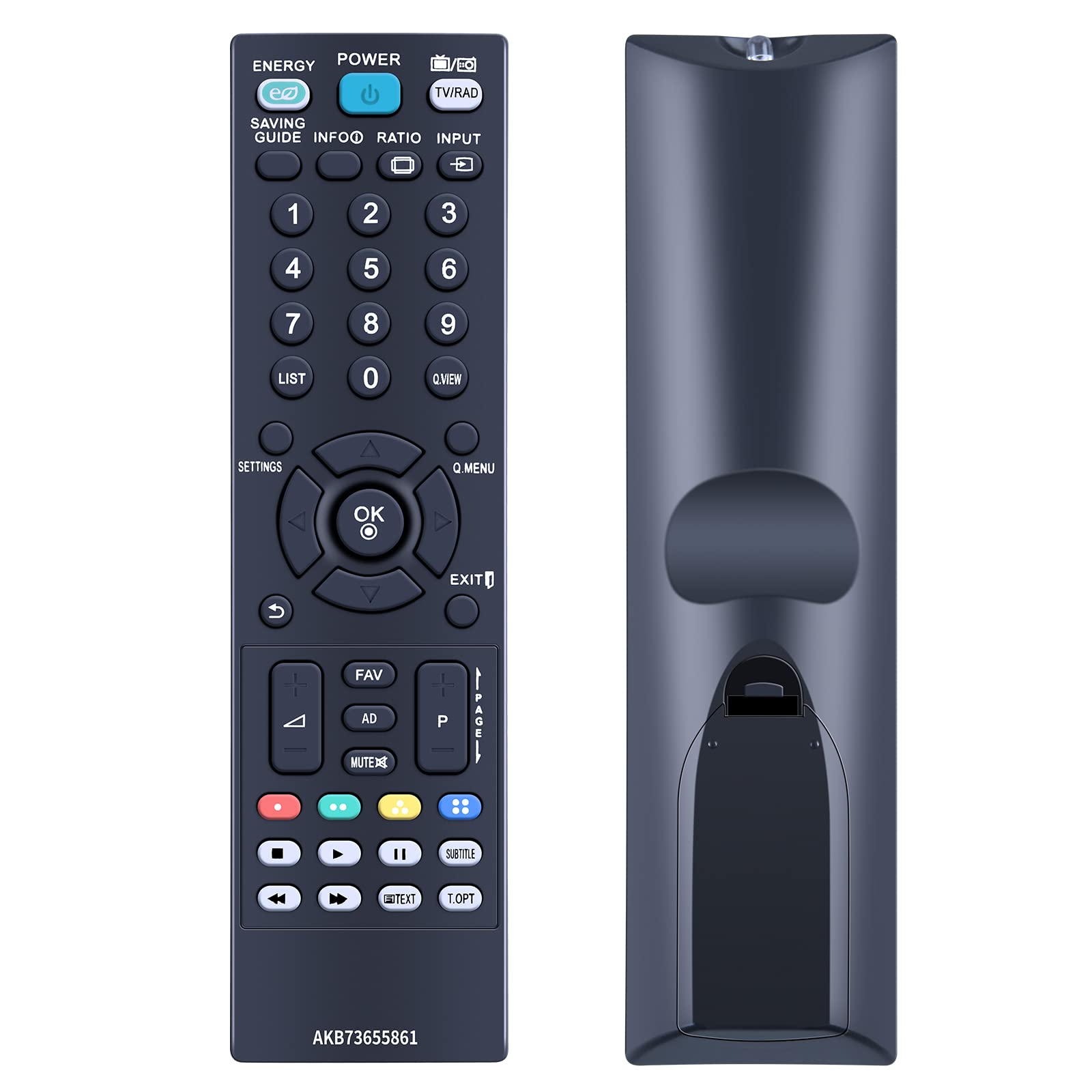 AKB73655861 Replacement Remote Control for LG TV Compatible with AKB73655802 32LS3400 37LS5600 42LS3450 42PA4500ZF 42PA4500-ZF 22LS3500 26LS3500 26LS3510