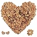 besttoyhome 400 Pcs Rustic Wooden Love Heart Ornaments Mini Hearts Table Scatter Heart Shaped Wood Slices Cutouts Wood Heart Confetti for Valentine's Day Crafts Wedding Decorations