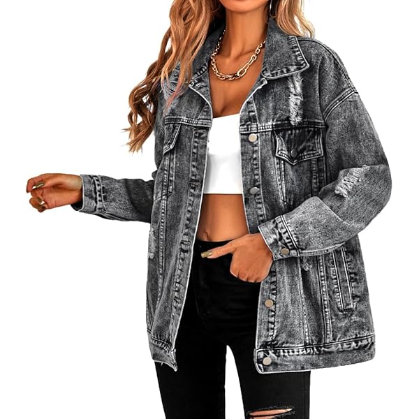 ジャケット・アウター CODA DESTROYED AGING OVERSIZED DENIM CODA / Indigo Acid Washed Distressed Oversized Denim Shirt – Tree