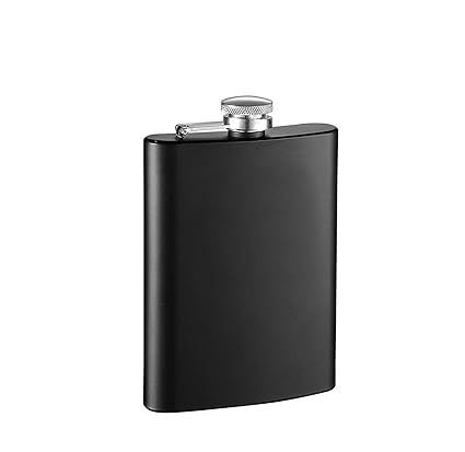 Shiyon Hip Flask for Men, Stainless Steel Liquor Pocket Flasks or Alcoholic Beverage Holder - Bottle
