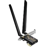 TP-Link WiFi 7 BE9300 PCIe WiFi Card Archer TBE552E| Tri-Band Network Card for Desktop PC| Bluetooth 5.4 | High-Gain Antenna 