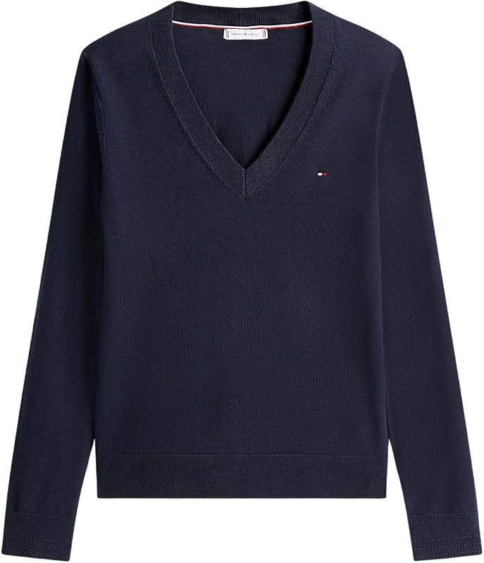 Damen Pullover Co Jersey Stitch Sweater V-Ausschnitt, Blau (Desert Sky), XXS — Foto 5 von 5
