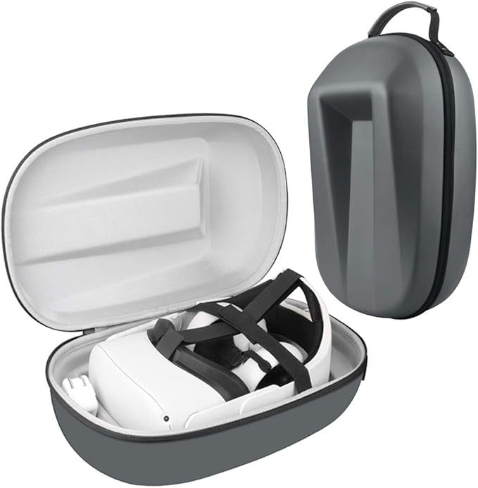 Hard Carrying Case for Oculus Quest 2 Adjustable Elite Strap and Oculus