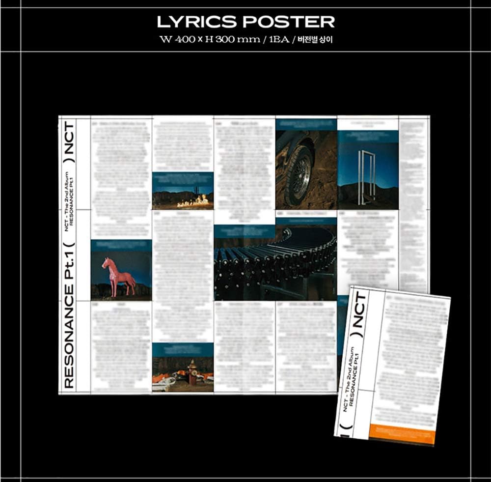 NCT 2020 Resonance Pt. 1 Album Preorder (The Future Version) CD+Folding Poster+Photo Book+Lyrics Poster+Photo Card+Yearbook Card+(Extra 5 Photocards) - Image 5