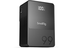SMALLRIG V Mount Battery VB99, 99Wh / 6800mAh mini V-Mount Battery with PD 65W USB-C Fast Charging, with D-TAP, USB-A, Dual DC Ports, OLED Screen, for Cameras, Camcorders, Monitors, LED Lights - 3580