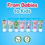 Brush-Baby Natural Strawberry Kids Toothpaste 150ml 3 x 50ml Ages 3+ view 6