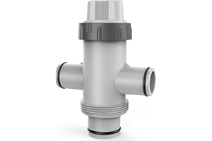 MASCARRY Split Swimming Pool Hose Plunger Valve, 2 in 1 Hose Plunger Valve, Above Ground Pools Accessories, On Off Plunger Valves Swimming Pool Part for Filter Circulation System