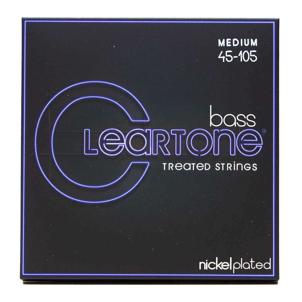 Cleartone cl6445 Set of Strings for Electric Bass Guitar Blue