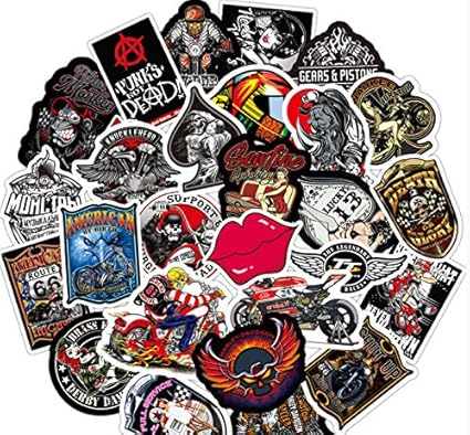 WZRY Pegatinas de Motocicleta Ride Club Stickers Sets Decal para ...