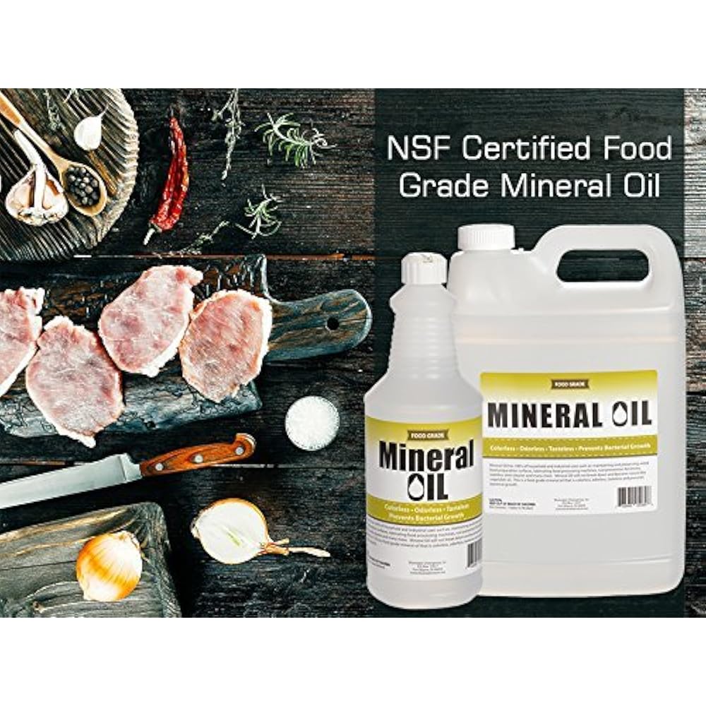 Premium 100 Pure Food Grade Mineral Oil USP Quart 32 OuncesNSF