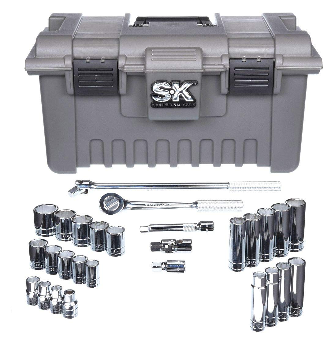 Socket Wrench Set, SAE, 1/2 in. Dr, 28 pc Industrial & Scientific