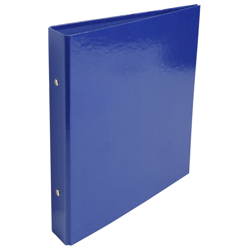 Exacompta - Ref. 522E - Iderama rigid binder - 2 round rings, diameter 25 mm - Spine 34 mm - External dimensions: 23 x 21.5 cm - School file format 22 x 17 cm - Colour: dark blue