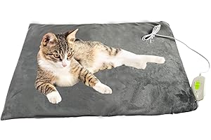 Acsist Dog Heat Heating Pad,28" x 18",Heated Cat Bed Pads Indoor,Adjustable Temperature,Electric Heating Pet Mat Blanket for Puppy Kittens