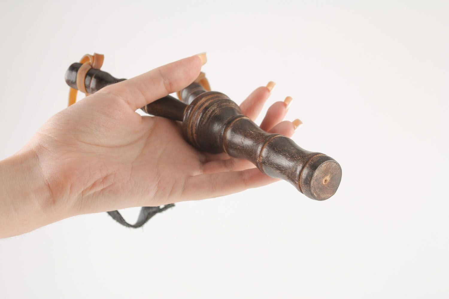 POPLAY Wooden Slingshot Bow Catapult Bamboo Sling Shot Toys,2 Pack