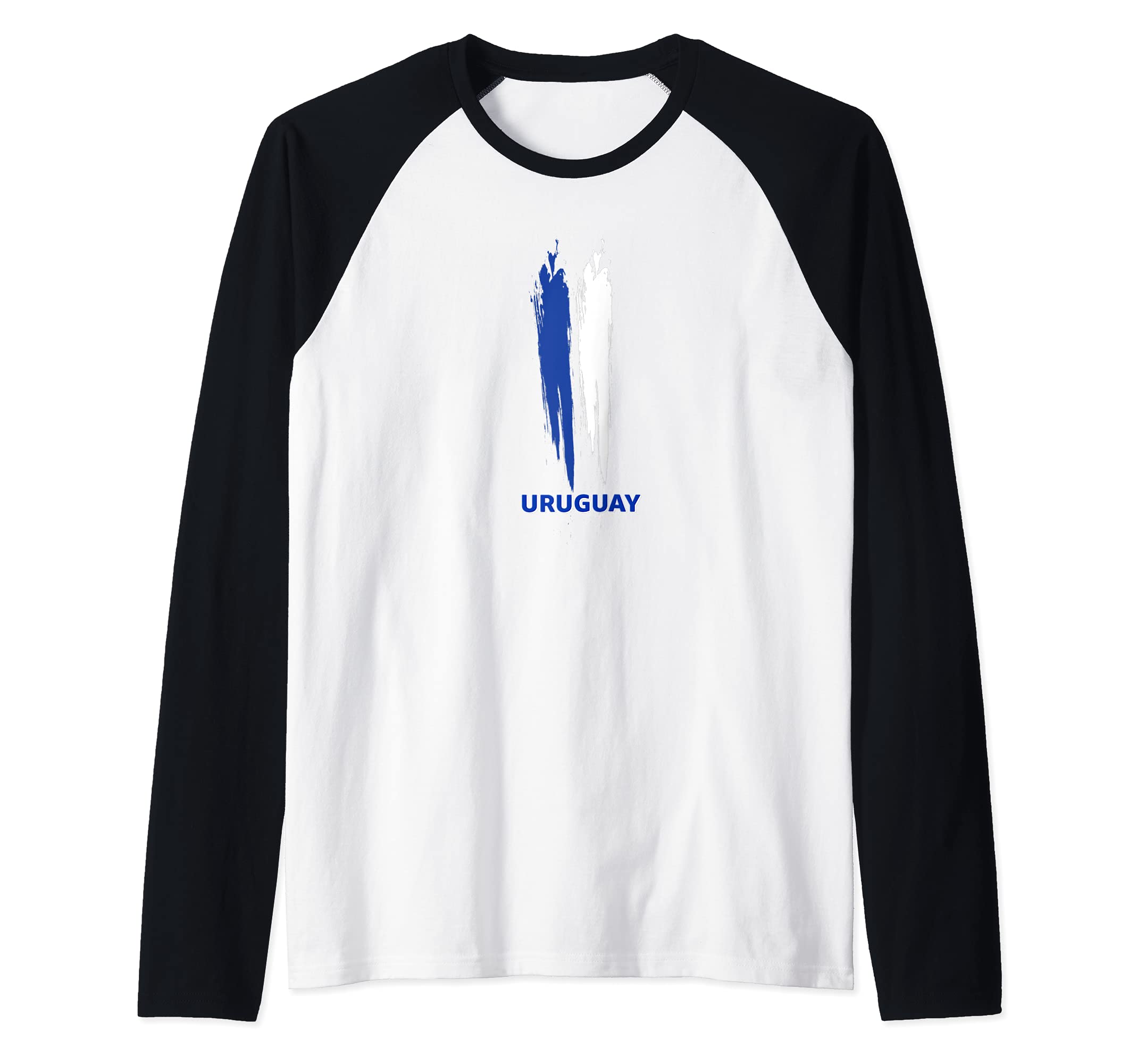 Flag Uruguay Raglan Baseball Tee