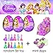 OPTOVICHOK Set of 3 Surprise Eggs Disney Princess Drops in A Plastic Egg with 3D Toy