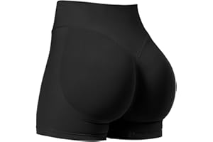 VOYJOY Women Workout Impact Shorts 2.5"/ 3.6"/ 4.5"/ 6" Scrunch Butt Lifting Gym Seamless Booty Biker Shorts