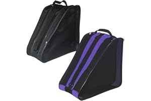 Roller Skate Bag, Adjustable Shoulder Strap Ice Skate Bags for Girls Boys and Most Adults, Large Capacity Skate Bag Fits Quad