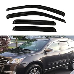 Wensdy 4Pcs Side Window Deflector Visor Rain Guard