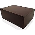 Wooden Storage Box for Home - Large Wood Keepsake Box with Lid - Dark Brown Wooden Memory Box - Wooden Boxes (Dark Brown)