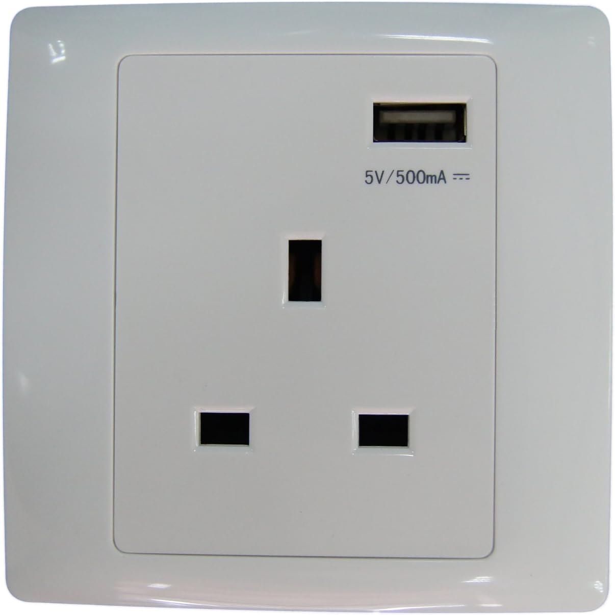 Innoart single wall socket with USB power outlet Amazon.co.uk DIY & Tools