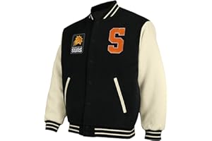 FISLL NBA Teams Men's Varsity Jacket with Chenille Applique
