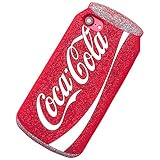 3D Soft Silicone Red Cocacola Can Case for iPhone7 iPhone8 iPhone 7 8 Regular Size Silver Glitter Shockproof Drop Resistant Protective Shiny Unique Bling Cool Special Fun Kids Boys Teens Girls