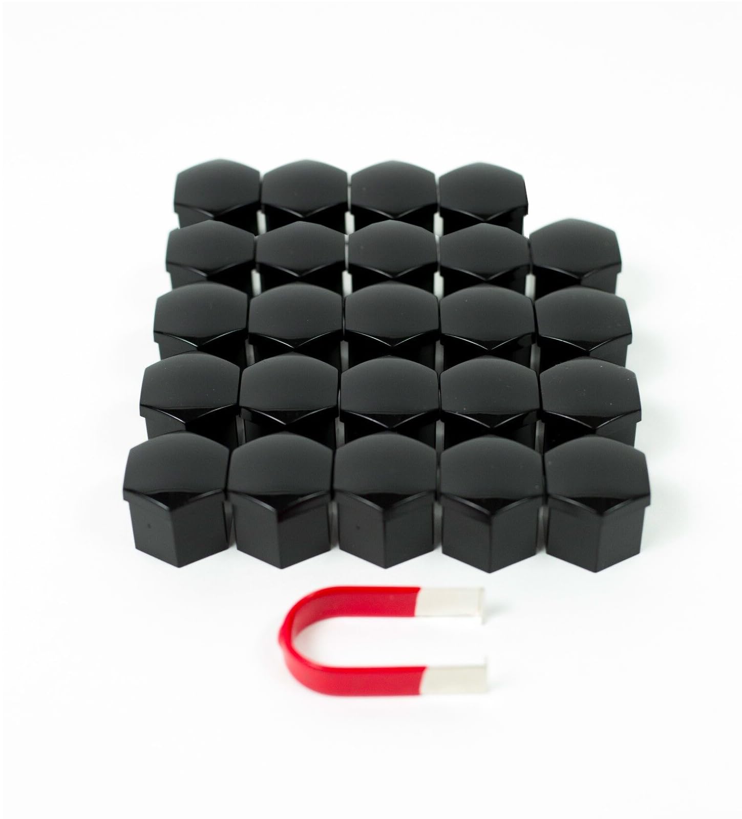 Photo 1 of V-LUX AUTO for Ford F-150 (Including Raptor, Tremor and Lightning) Lug Nut Covers - 24 Glossy Black Wheel Nut Caps
