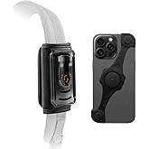Backpack Clip Mount with Phone Holder for All Series of iPhone,Backpack Shoulder Strap Phone Mount,Outdoor Live Video Recording (Black A)