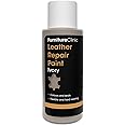 Furniture Clinic Leather Repair Paint | 2-in-1 Seal and Color | Use on Scratches, Tears, and Holes in Car Seats, Furniture | Quick and Easy Leather Repair Kit for Furniture (Ivory, 50ml / 1.7oz)